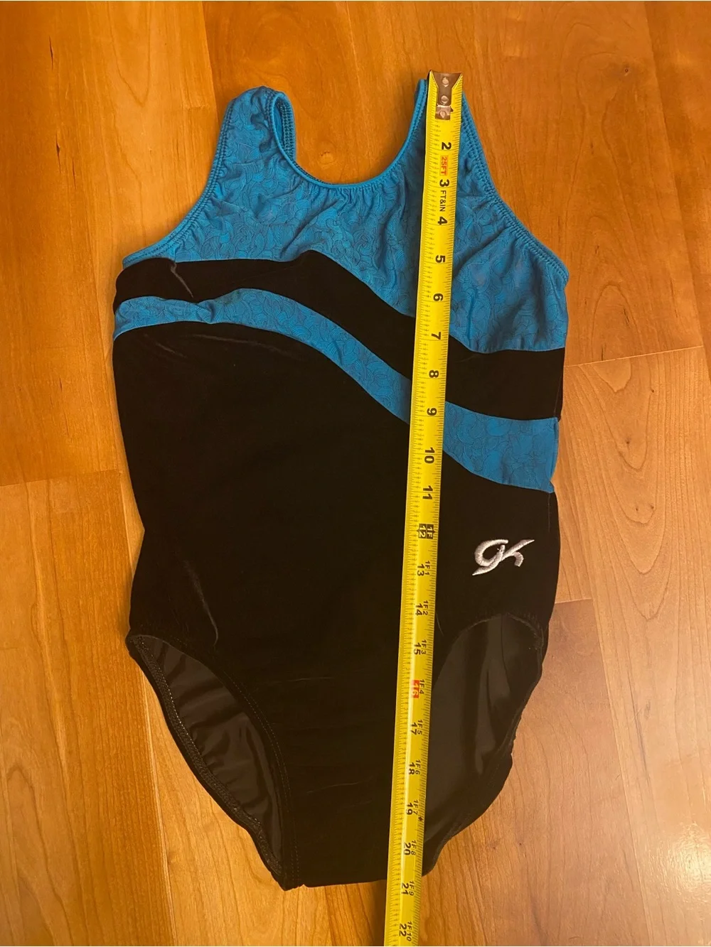 GK Black Velvet & Teal Leotard